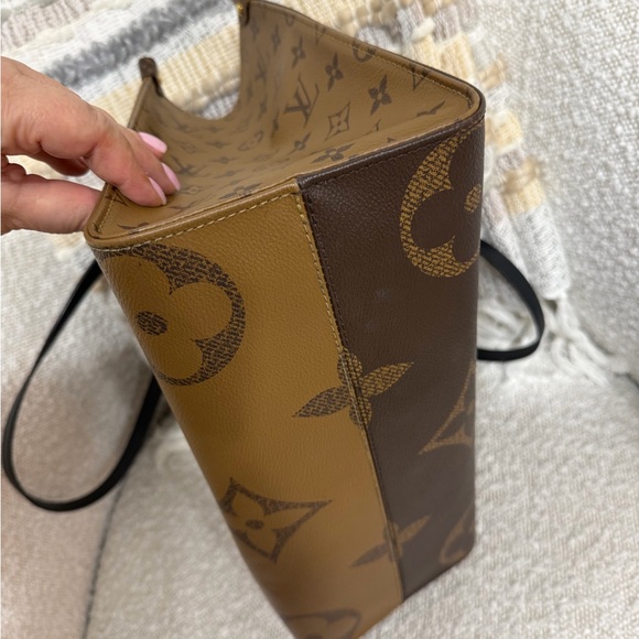 Louis Vuitton Dark Brown Monogram Tote - Picture 3 of 6